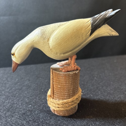 Vintage wooden seagull - 5.5”,